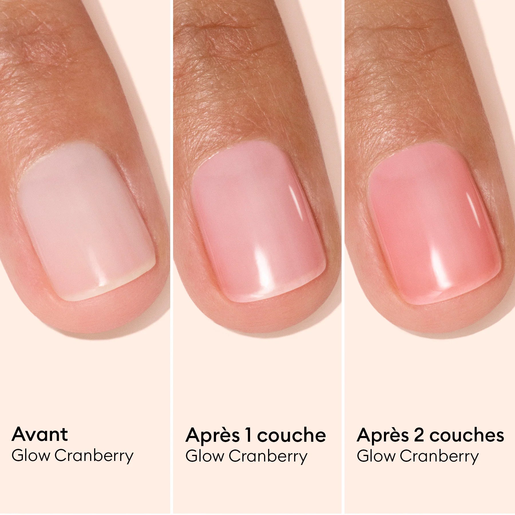 Vernis Soin Active Glow - Cranberry