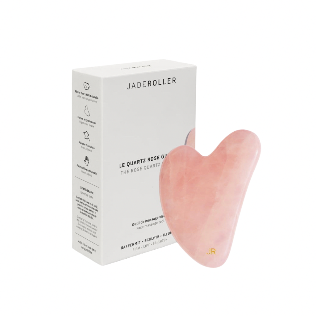 Gua Sha Coeur - Quartz Rose