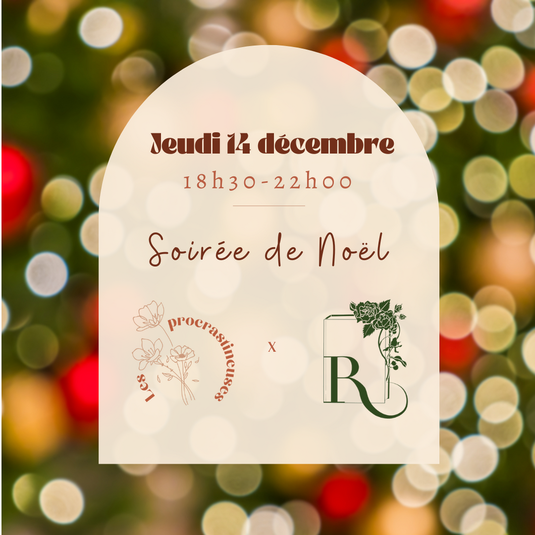 Soirée de Noël Rosemonde x Les Procrastineuses - Jeudi 14 décembre à 18h30 🎄