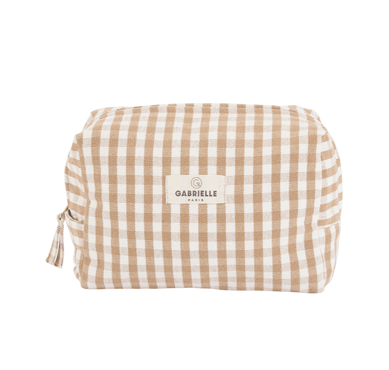 Trousse de Toilette - Vichy Caramel