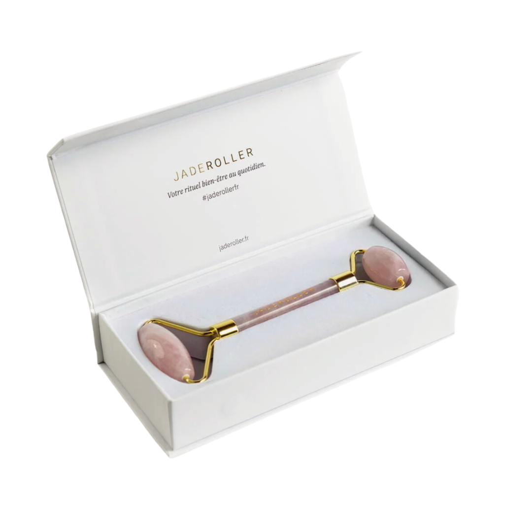 Rouleau de Jade en Quartz Rose