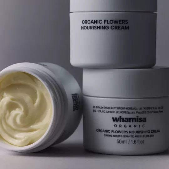 Crème nourrissante de la marque Whamisa, skincare coréenne, vendu chez Les Procrastineuses à Tours