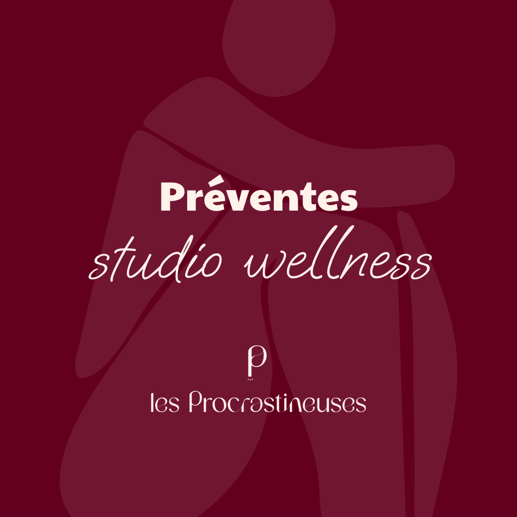 ✨ Préventes Studio Wellness by Les Procrastineuses